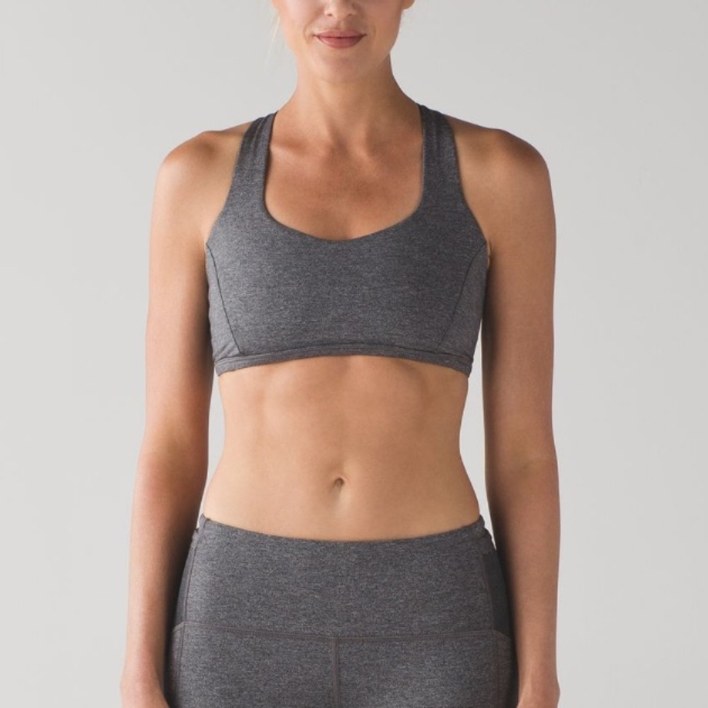 🍋 Lululemon Free To Be Tranquil Bra Heathered Black